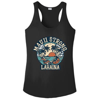 Maui Strong Lahaina Banyan Tree Ladies PosiCharge Competitor Racerback Tank