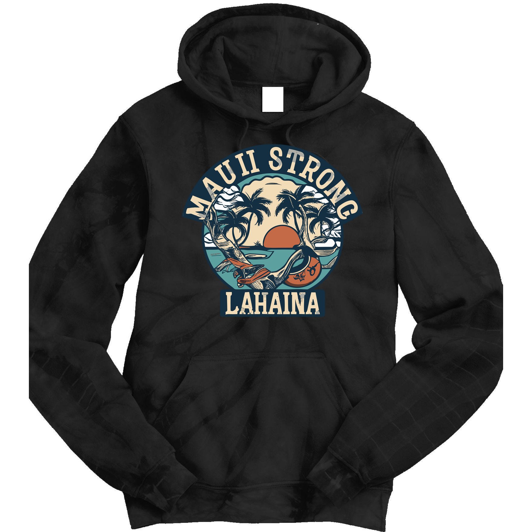 Maui Strong Lahaina Banyan Tree Tie Dye Hoodie