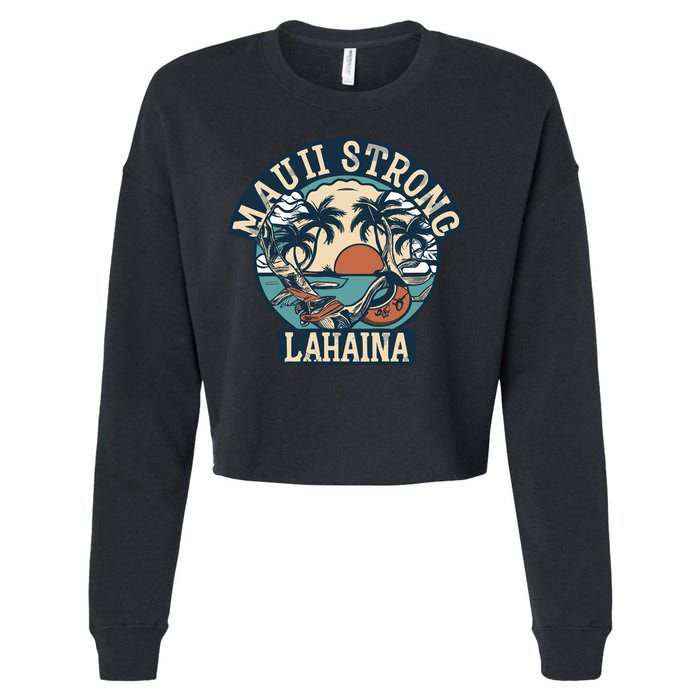 Maui Strong Lahaina Banyan Tree Cropped Pullover Crew