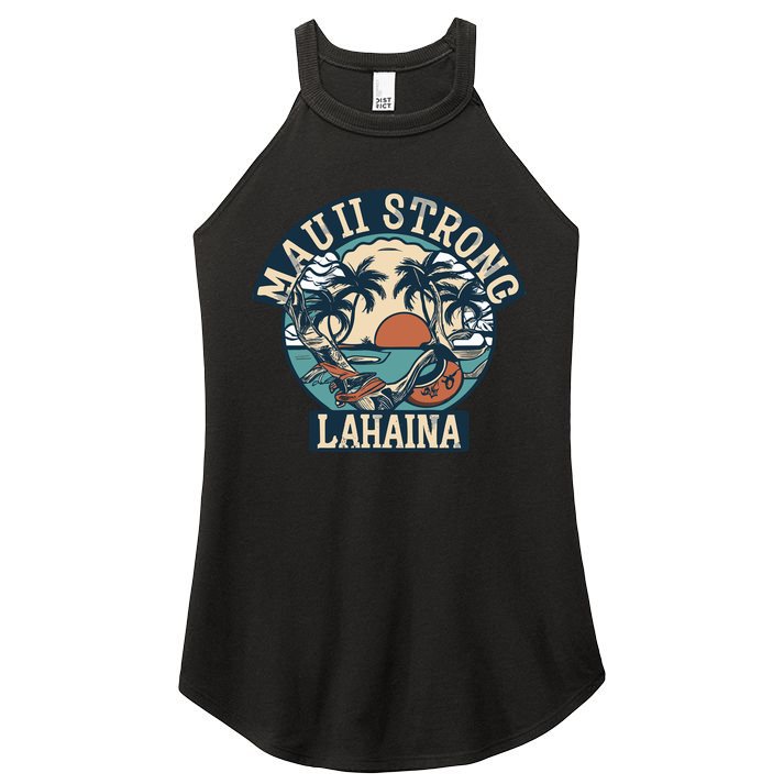 Maui Strong Lahaina Banyan Tree Women's Perfect Tri Rocker Tank