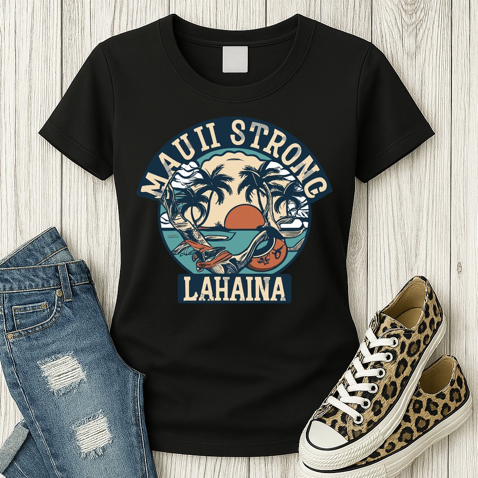 Maui Strong Lahaina Banyan Tree Womens T-Shirt