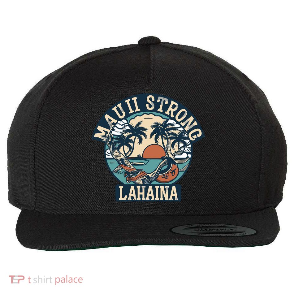 Maui Strong Lahaina Banyan Tree Wool Snapback Cap