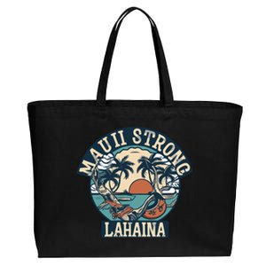 Maui Strong Lahaina Banyan Tree Cotton Canvas Jumbo Tote