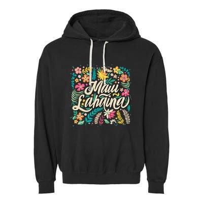 Maui Strong Lahaina Floral Garment-Dyed Fleece Hoodie