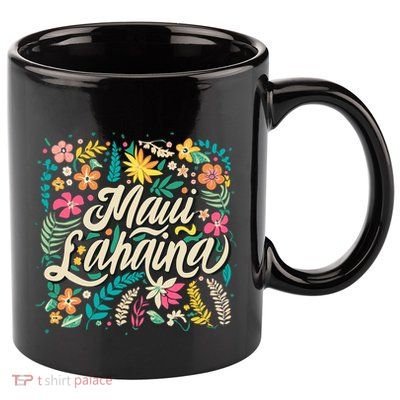 Maui Strong Lahaina Floral 11oz C Handle Ceramic Mug