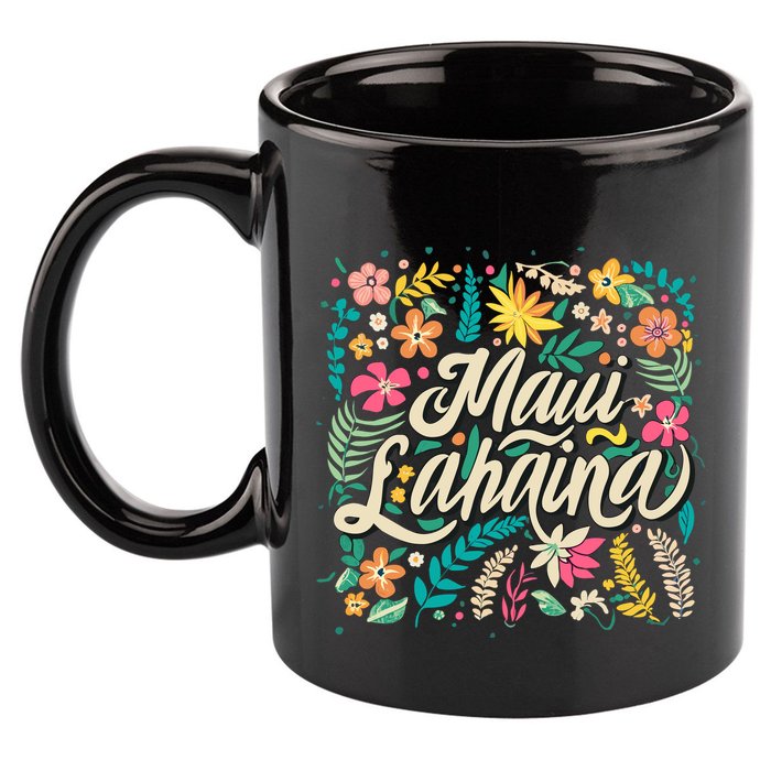 Maui Strong Lahaina Floral 11oz C Handle Ceramic Mug