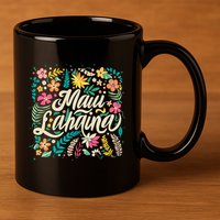 Maui Strong Lahaina Floral 11oz C Handle Ceramic Mug