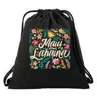 Maui Strong Lahaina Floral Drawstring Bag