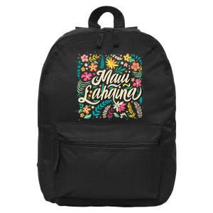 Maui Strong Lahaina Floral 16 in Basic Backpack