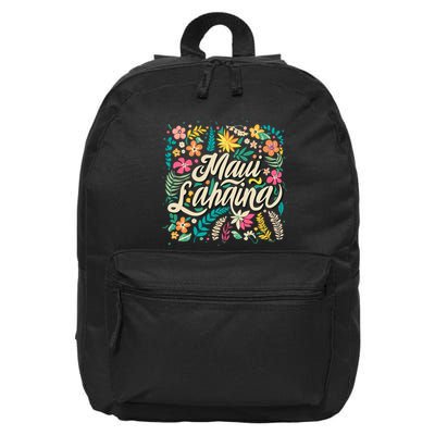 Maui Strong Lahaina Floral 16 in Basic Backpack