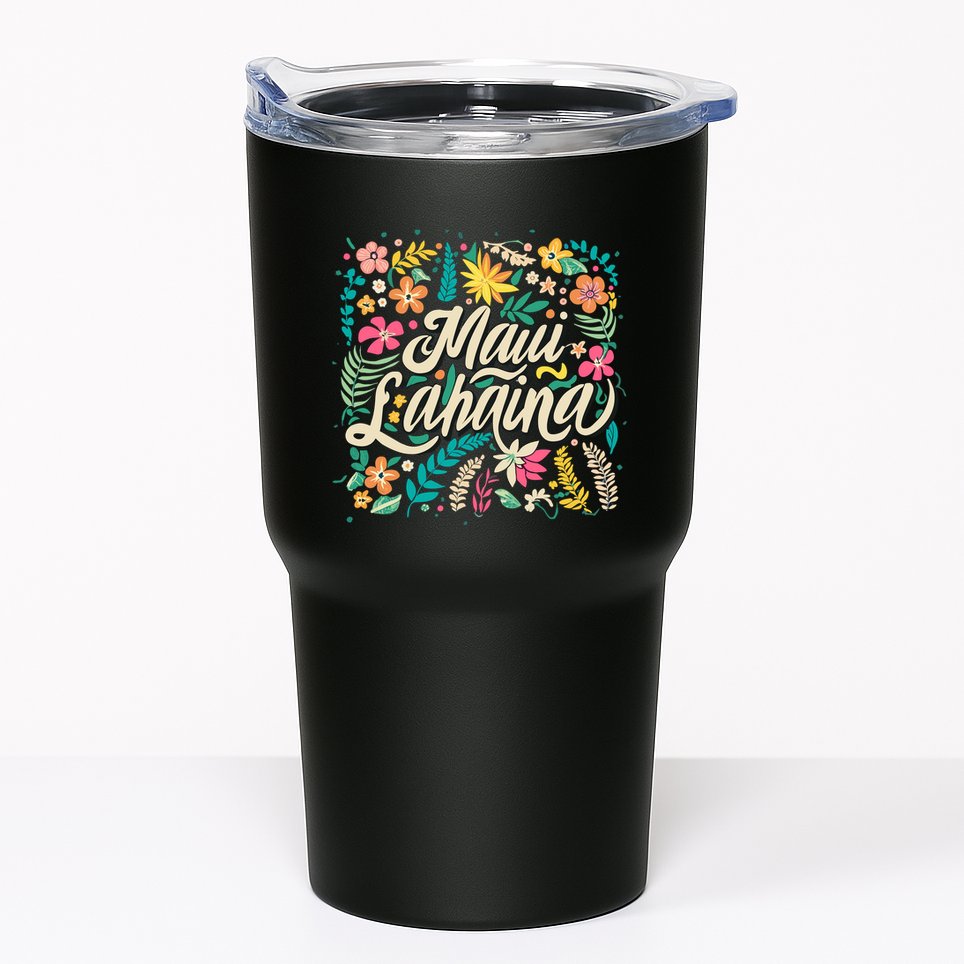 Maui Strong Lahaina Floral Tumbler