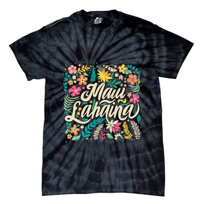 Maui Strong Lahaina Floral Tie-Dye T-Shirt