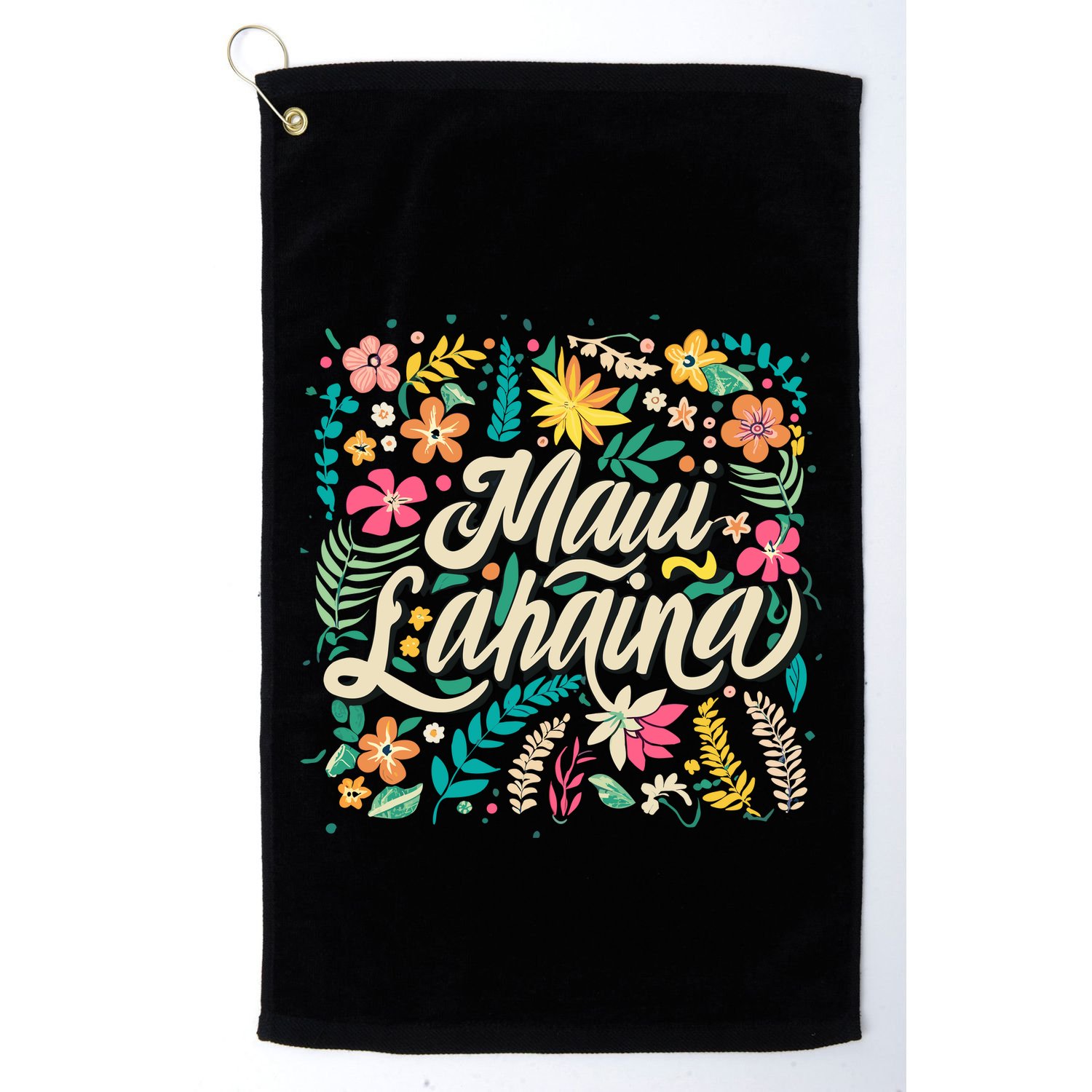 Maui Strong Lahaina Floral Golf Towel