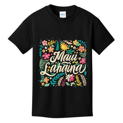 Maui Strong Lahaina Floral Kids T-Shirt