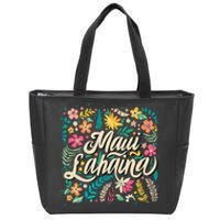 Maui Strong Lahaina Floral Zip Tote Bag