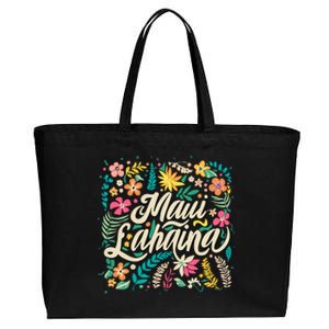 Maui Strong Lahaina Floral Cotton Canvas Jumbo Tote