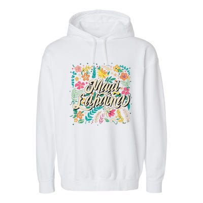 Maui Strong Lahaina Floral Garment-Dyed Fleece Hoodie