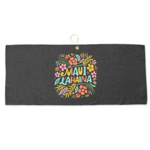 Maui Strong Lahaina Flower Floral Large Microfiber Waffle Golf Towel