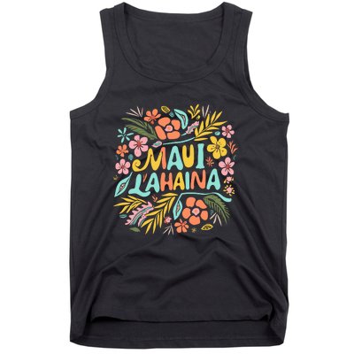 Maui Strong Lahaina Flower Floral Tank Top