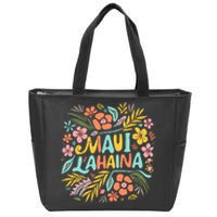 Maui Strong Lahaina Flower Floral Zip Tote Bag