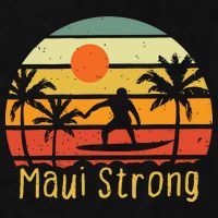 Maui Strong Lahaina Banyan Tree Hawaii Ladies PosiCharge Tri-Blend Wicking Tank