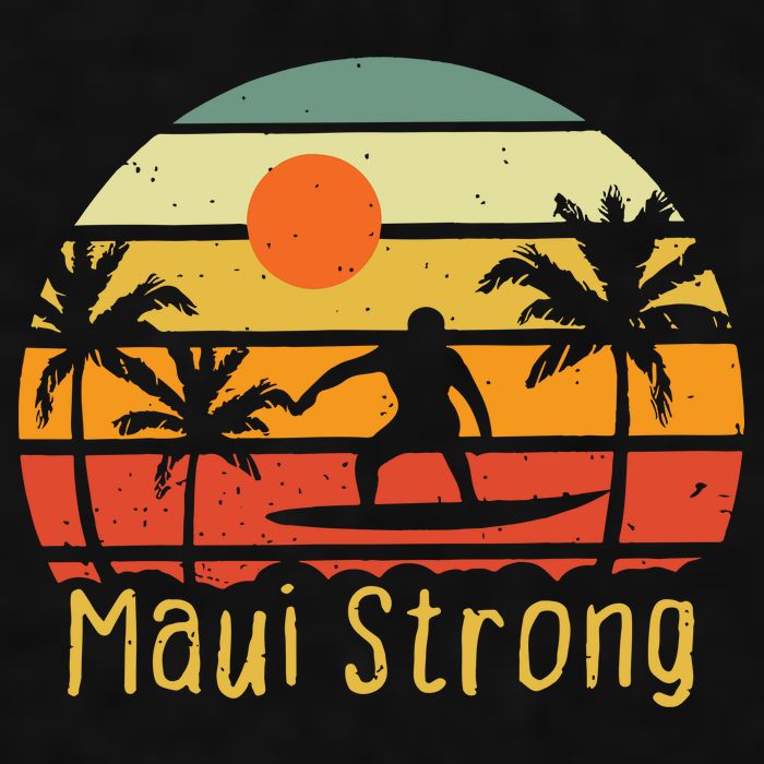 Maui Strong Lahaina Banyan Tree Hawaii Ladies PosiCharge Tri-Blend Wicking Tank