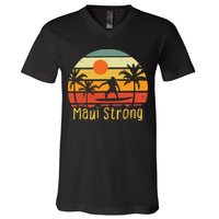 Maui Strong Lahaina Banyan Tree Hawaii V-Neck T-Shirt