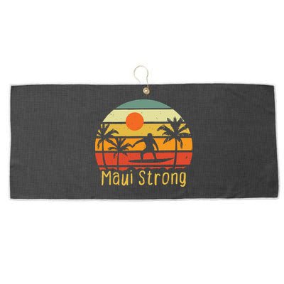 Maui Strong Lahaina Banyan Tree Hawaii Large Microfiber Waffle Golf Towel