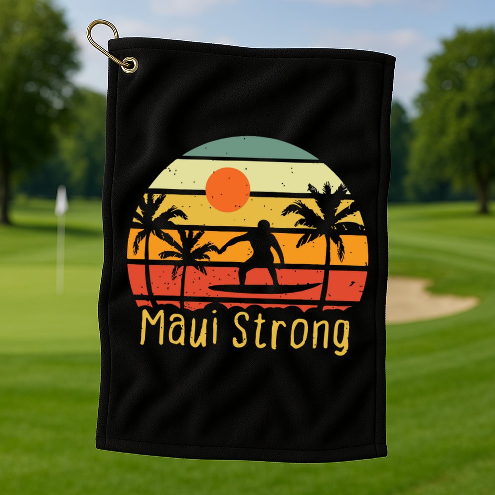 Maui Strong Lahaina Banyan Tree Hawaii Golf Towel