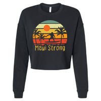 Maui Strong Lahaina Banyan Tree Hawaii Cropped Pullover Crew