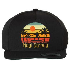 Maui Strong Lahaina Banyan Tree Hawaii Wool Snapback Cap