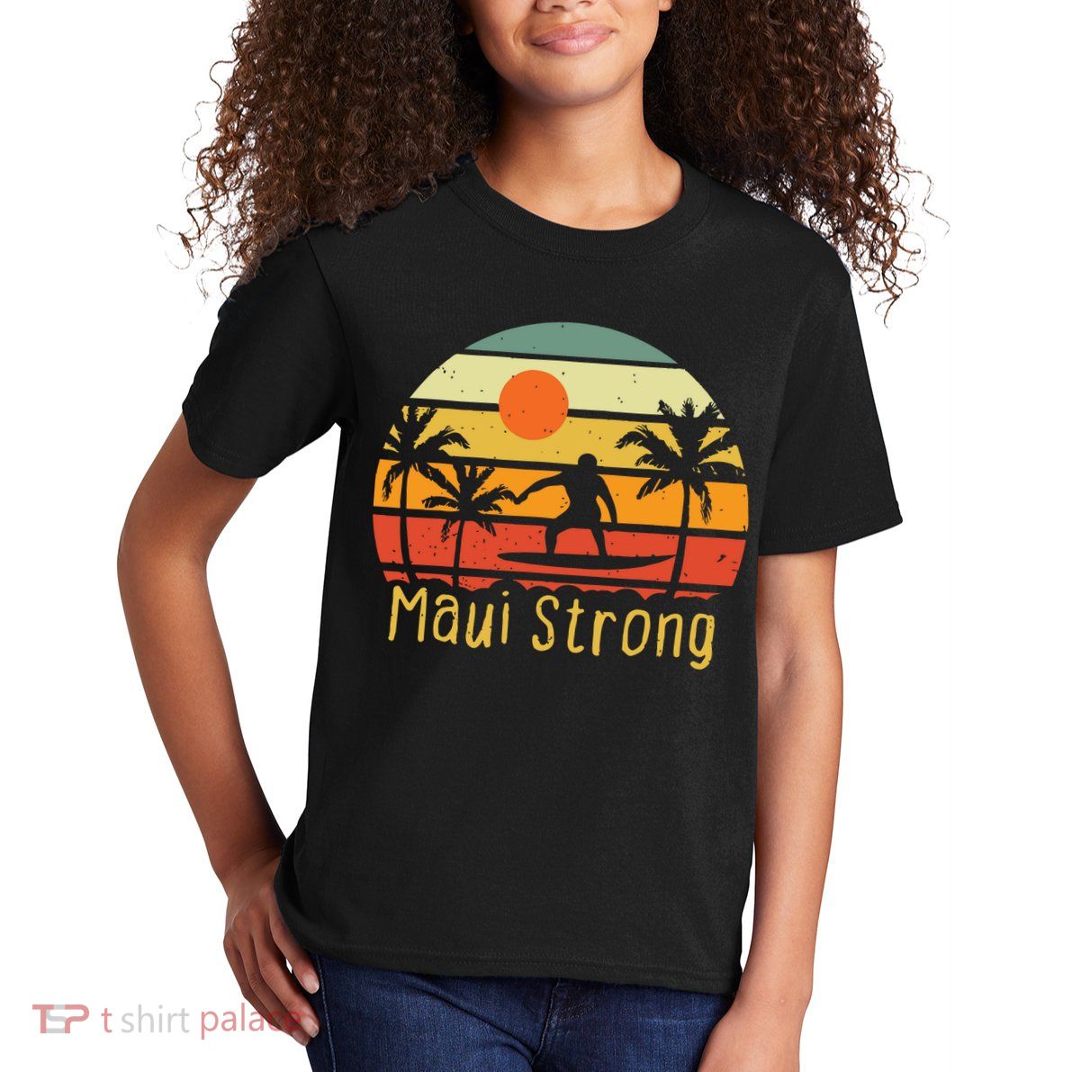 Maui Strong Lahaina Banyan Tree Hawaii Kids T-Shirt
