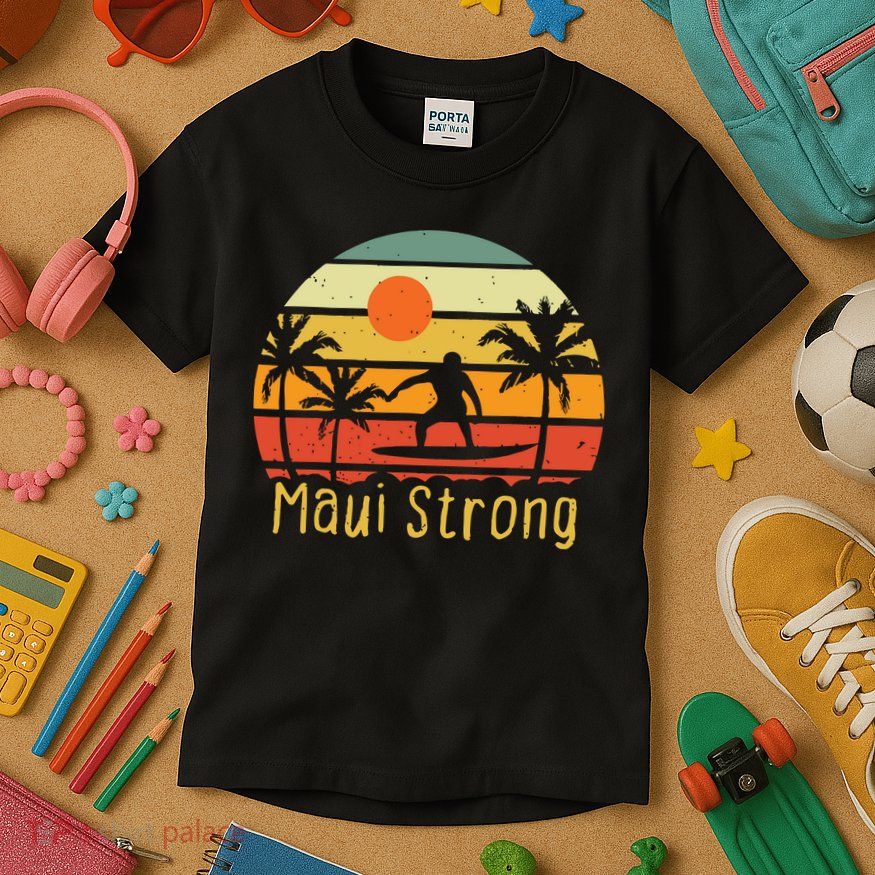 Maui Strong Lahaina Banyan Tree Hawaii Kids T-Shirt