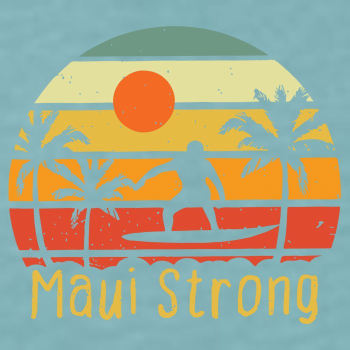 Maui Strong Lahaina Banyan Tree Hawaii Sueded Cloud Jersey T-Shirt