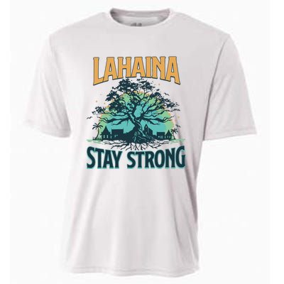 Maui Strong Lahaina Stay Strong Maui Wildfire Relief Hawaii Support Cooling Performance Crew T-Shirt