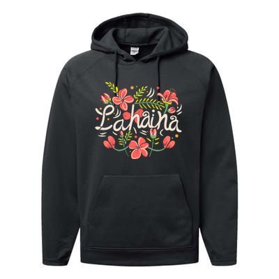 Maui Strong Lahaina Flower Performance Fleece Hoodie