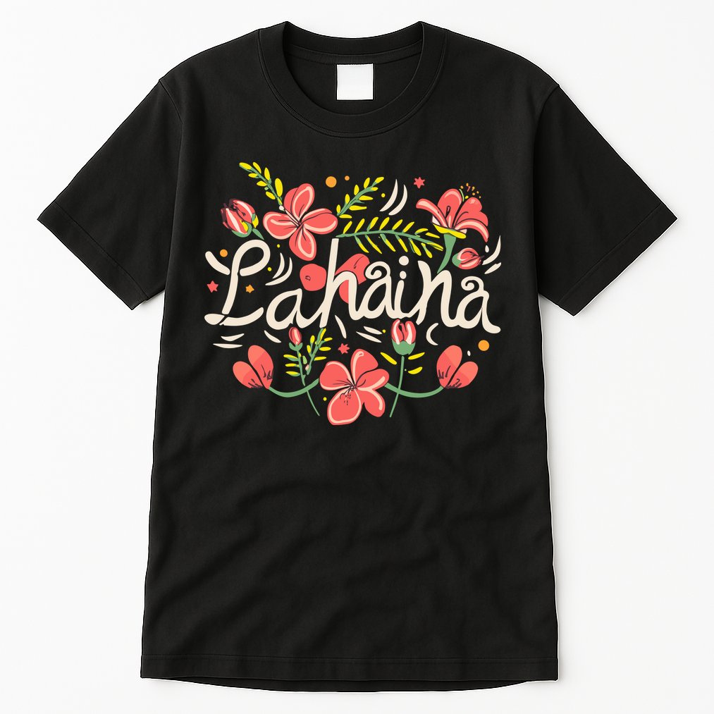Maui Strong Lahaina Flower Tall T-Shirt