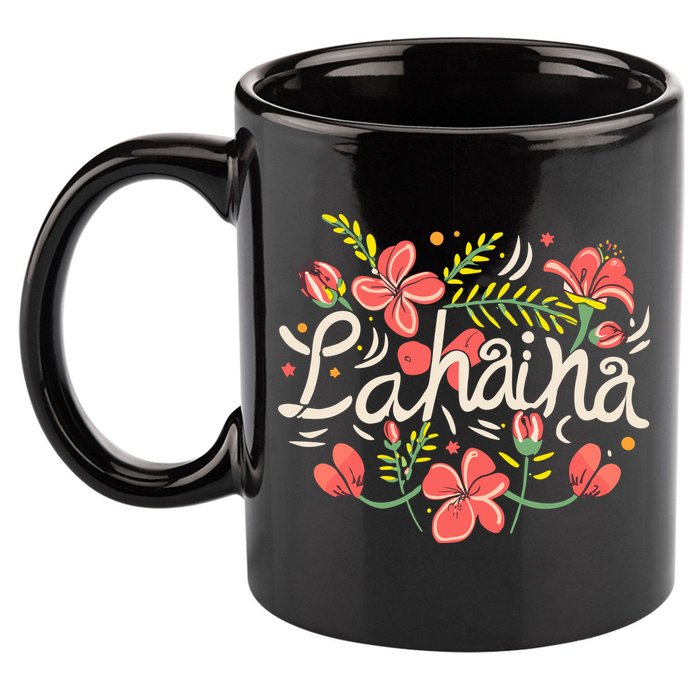 Maui Strong Lahaina Flower 11oz C Handle Ceramic Mug