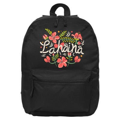 Maui Strong Lahaina Flower 16 in Basic Backpack