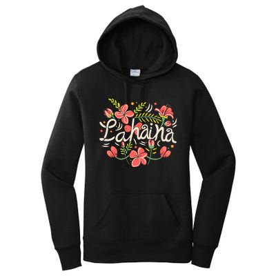 Maui Strong Lahaina Flower Women's Pullover Hoodie