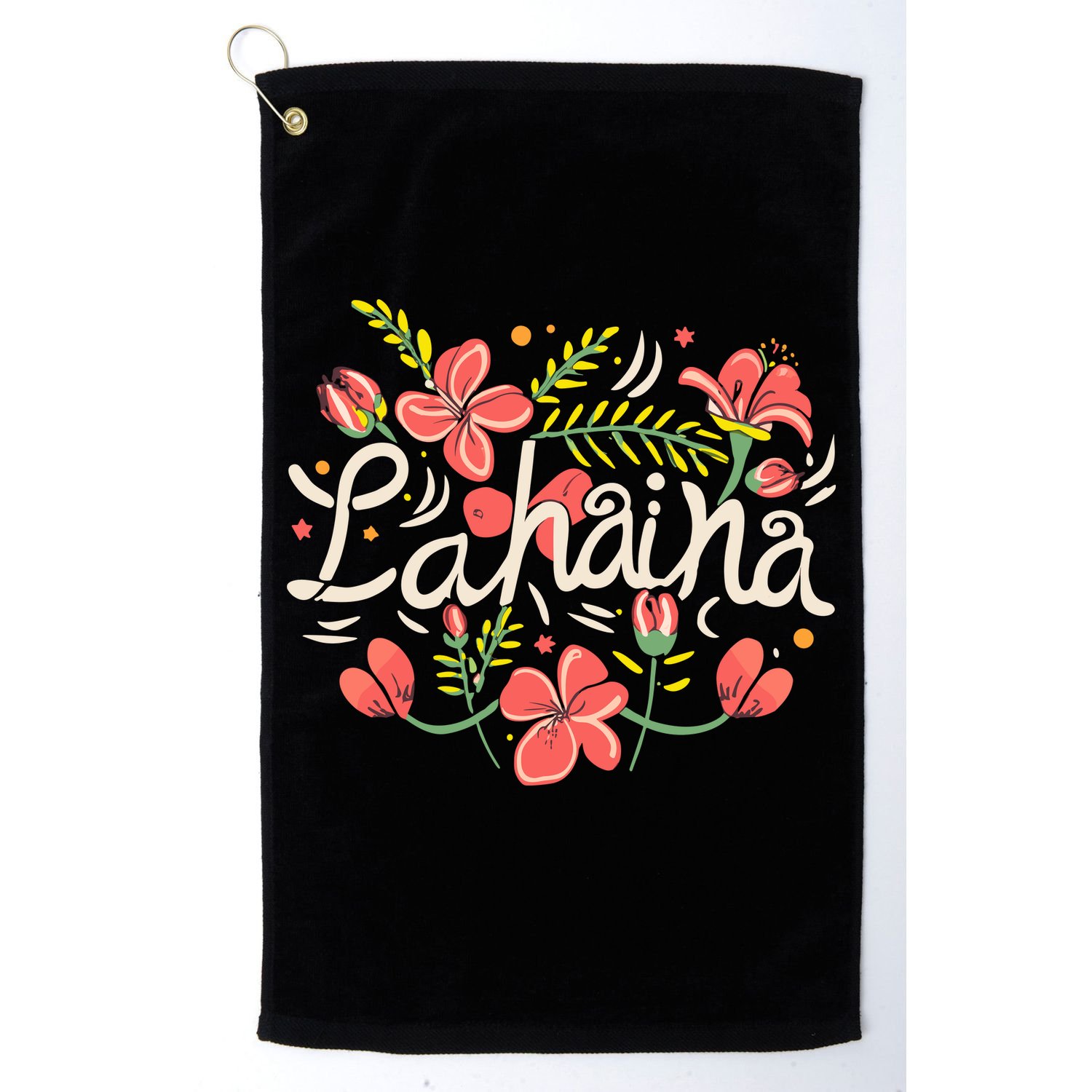 Maui Strong Lahaina Flower Golf Towel