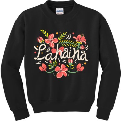 Maui Strong Lahaina Flower Kids Sweatshirt