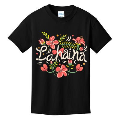 Maui Strong Lahaina Flower Kids T-Shirt
