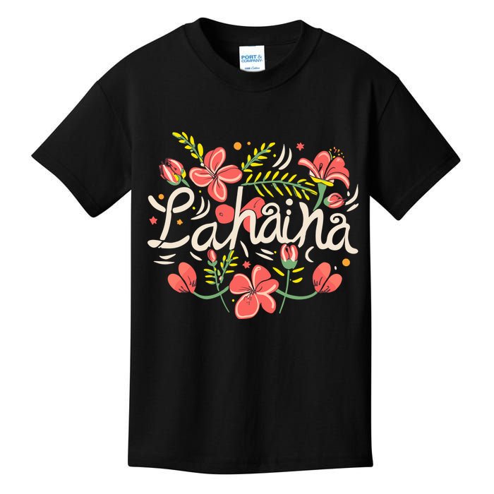 Maui Strong Lahaina Flower Kids T-Shirt