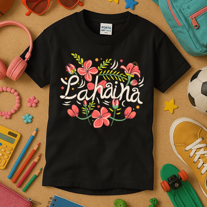 Maui Strong Lahaina Flower Kids T-Shirt