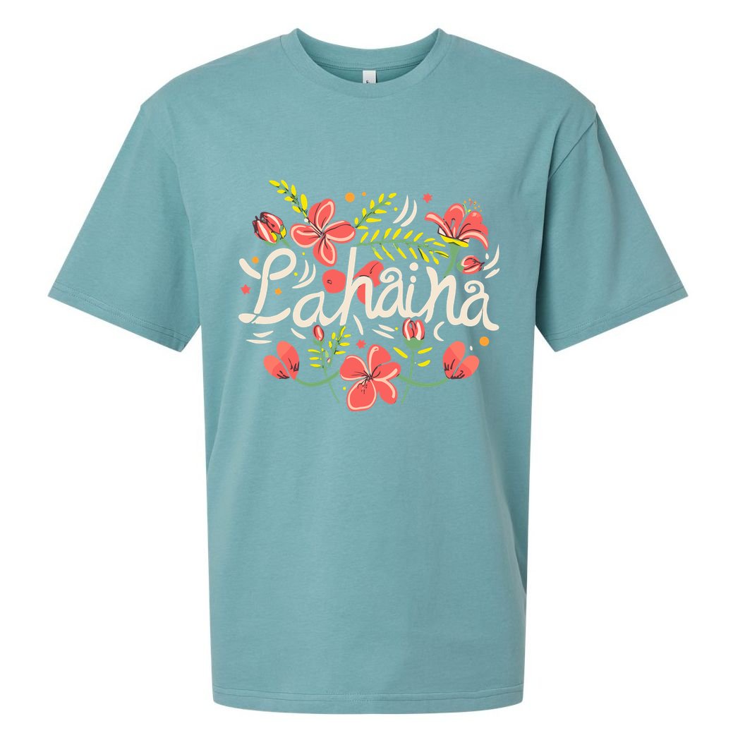 Maui Strong Lahaina Flower Sueded Cloud Jersey T-Shirt