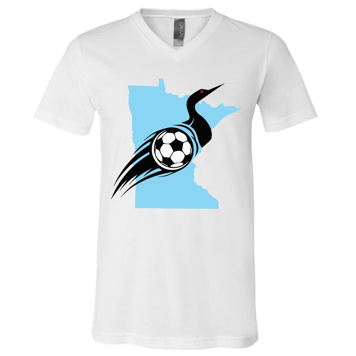 Minnesota Soccer Loon V-Neck T-Shirt