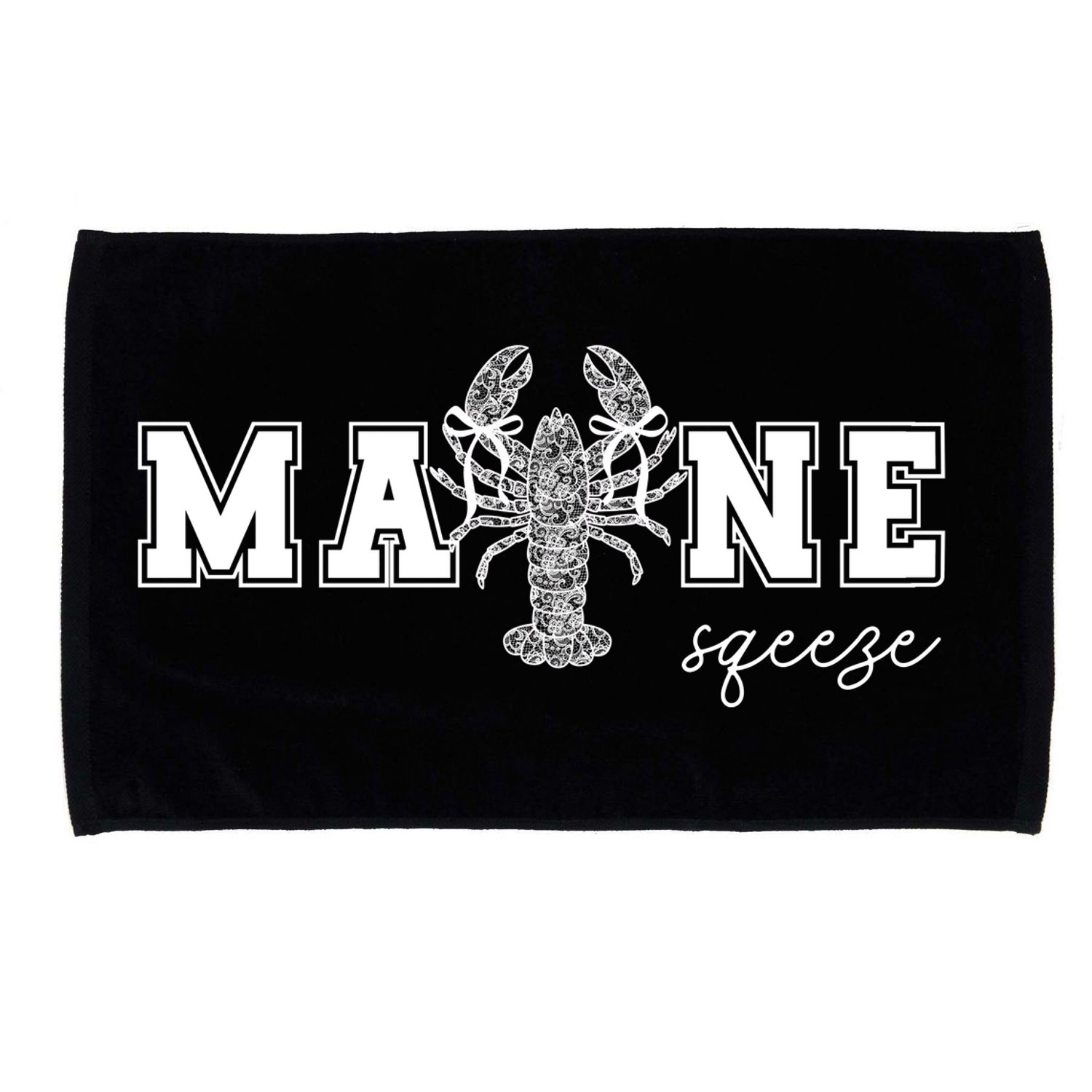 Main Squeeze Lace Lobster Microfiber Hand Towel
