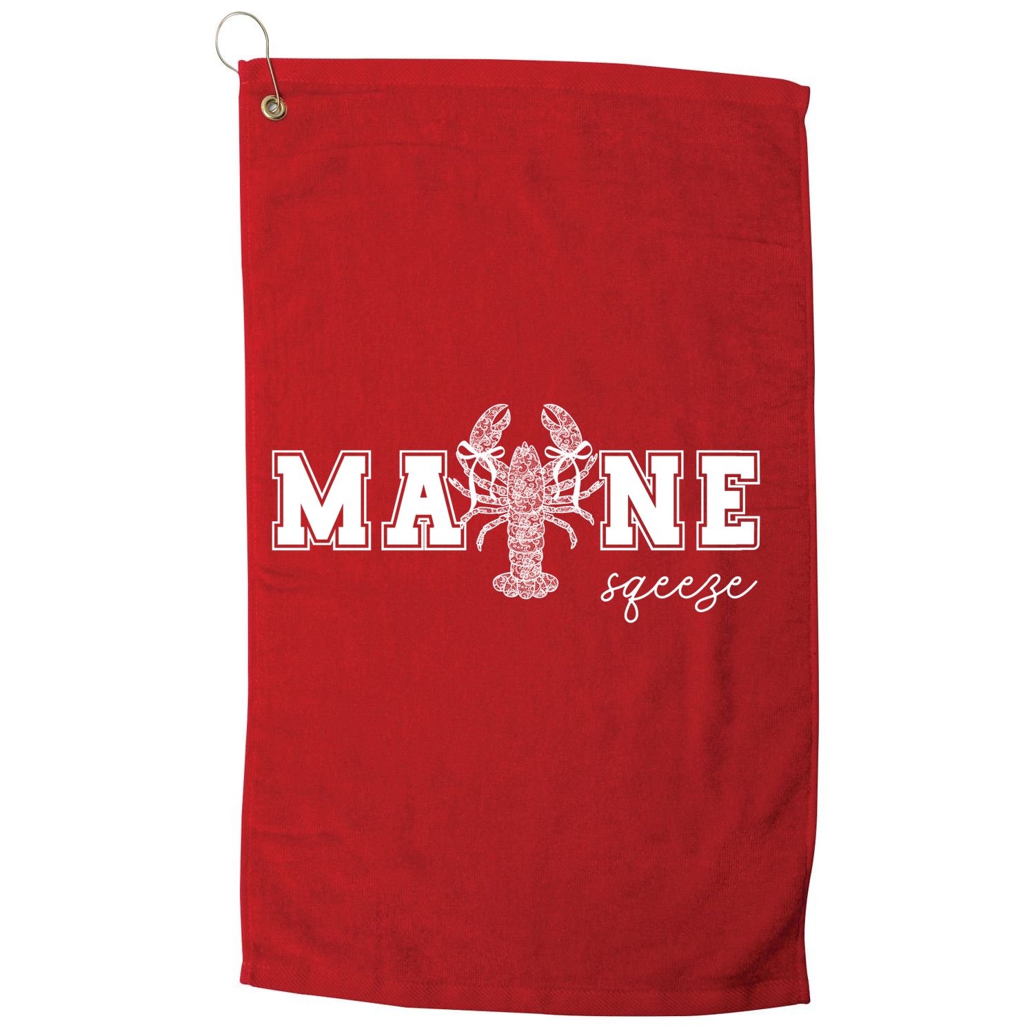 Main Squeeze Lace Lobster Golf Towel