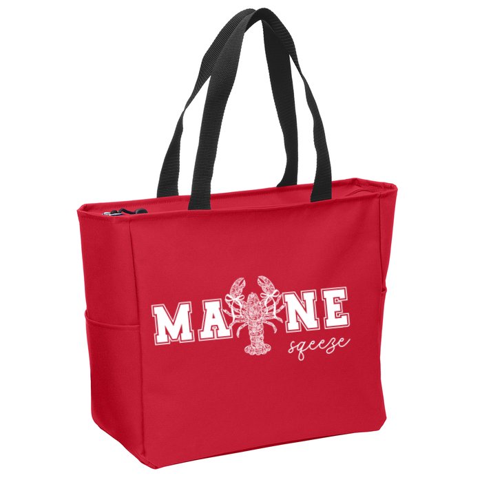 Main Squeeze Lace Lobster Zip Tote Bag